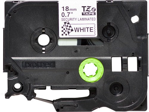 Brother TZE-SE4 DirectLabel black on white Laminat 18mm x 8m for Brother P-Touch TZ 3.5-12mm/18mm/6-18mm/6-24mm/6-36mm