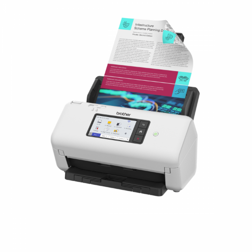Brother ADS-4700W ADF + Sheet-fed scanner 600 x 600 DPI A4 Black, White