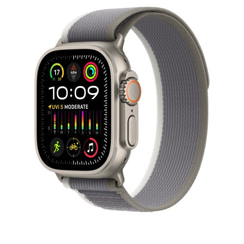 Apple 49mm Green/Grey Trail Loop - S/M