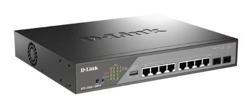 D-Link 10-Port Gigabit Ethernet PoE+ Surveillance Switch