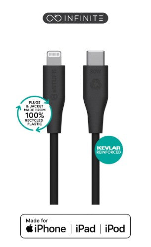 eSTUFF ES602180-BULK lightning cable 1 m Black