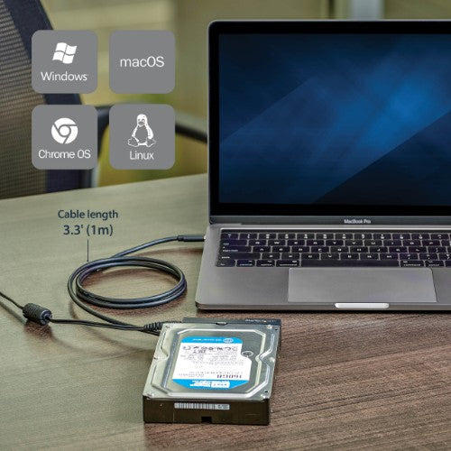 StarTech.com USB 3.1 (10Gbps) Adapter Cable for 2.5”/3.5” SATA Drives - USB-C