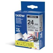 Brother TZE-M951 DirectLabel black on silver matt 24mm x 8m for Brother P-Touch TZ 3.5-24mm/HSE/36mm/6-24mm/6-36mm