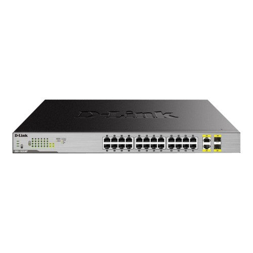 D-Link 24-Port Desktop Gigabit Unmanaged PoE Switch with 2 x 100/1000Mbps Combo Ports
