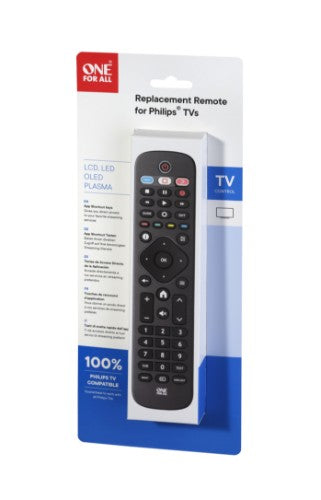 One For All TV Replacement Remotes Philips TV Replacement Remote