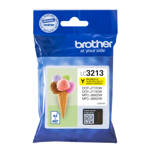 Brother LC-3213Y Ink cartridge yellow, 400 pages ISO/IEC 19752 for Brother DCP-J 772
