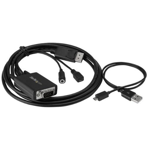StarTech.com DisplayPort to VGA Adapter Cable with Audio - 6ft (2m)