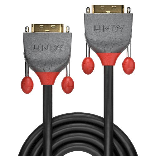 Lindy 15m DVI-D Dual Link Cable, Anthra Line