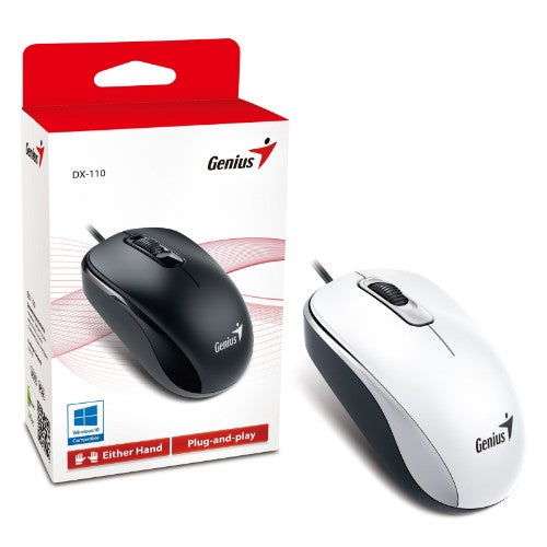 Genius Computer Technology DX-110 mouse Office Ambidextrous USB Type-A Optical 1000 DPI