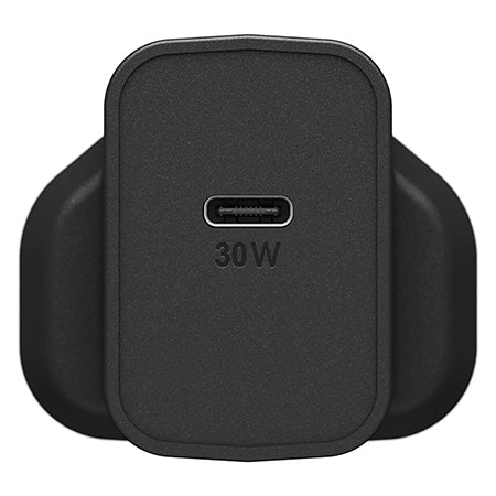 OtterBox UK Wall Charger 30W GaN - 1X USB-C 30W USB-PD, black