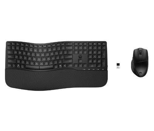 HP 685 CFT DUAL-MODE KB/MSE COMBO keyboard Mouse included Office RF Wireless + Bluetooth Black