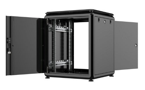 Lanview RDL12U66BL rack cabinet 12U Freestanding rack Black