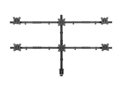 Equip 17"-32" Articulating 6 Monitor Desk Mount Bracket