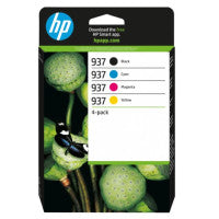 HP 6C400NE/937 Printhead cartridge multi pack Bk,C,M,Y 1450pg + 3x800pg Pack=4 for HP OfficeJet Pro 9100