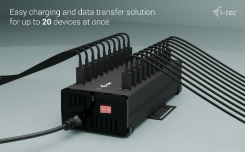 i-tec USB-C/USB-A Metal Charging + data HUB, 15W per port, 20x USB-C