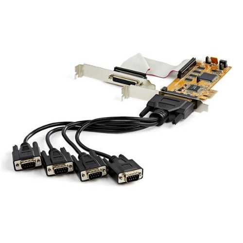 StarTech.com 8-Port PCI Express RS232 Serial Adapter Card, PCIe RS232 Serial Card, 16C1050 UART, Low Profile Serial DB9 Controller/Expansion Card, 15kV ESD Protection, Windows Only - TAA