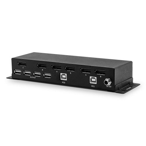 Lindy 2 Port Dual Head DisplayPort 1.2 KVM Switch