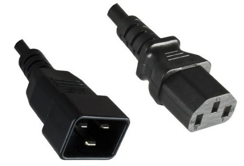 Microconnect PE030610 power cable Black 1 m C13 coupler C20 coupler