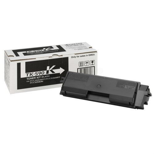 Kyocera 1T02KV0NL0/TK-590K Toner-kit black, 7K pages ISO/IEC 19798 for Kyocera FS-C 2026