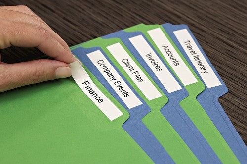 Dymo 45013/S0720530 DirectLabel-etikettes black on white 12mm x 7m for Dymo D1 6-12mm/19mm/24mm/9-12mm/9-19mm