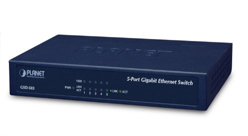 PLANET GSD-503 Gigabit Ethernet (10/100/1000) Blue