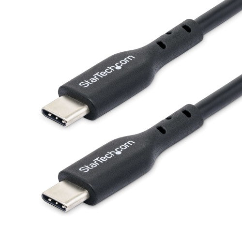 StarTech.com 1m (3.3ft) USB-C Charging Cable 2-Pack, USB C Cable, USB 2.0 Type-C Laptop Charger Cord, 60W 3A Power Delivery, TPE Jacket, USB-C Data Transfer Cable, M/M