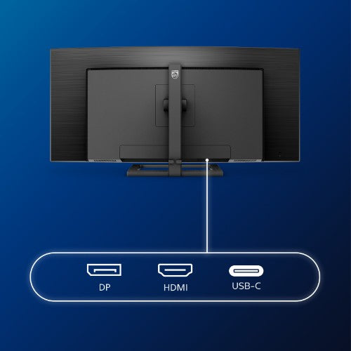 Philips E Line 346E2CUAE/00 computer monitor 86.4 cm (34") 3440 x 1440 pixels Wide Quad HD+ LCD Black