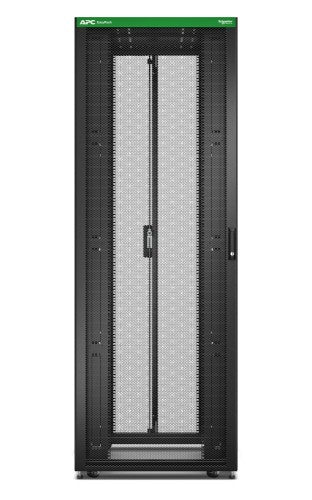 APC Easy Rack, 48U, Black, With Roof, Castors, Feet, 4 Brackets, and Side Panels, No Bottom, 2258H x 800W x 1200D mm