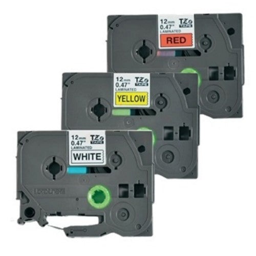 Brother TZE-31M3 DirectLabel multi pack TZE-231/431/631 12mm x 8m Pack=3 for Brother P-Touch TZ 3.5-18mm/6-12mm/6-18mm/6-24mm/6-36mm