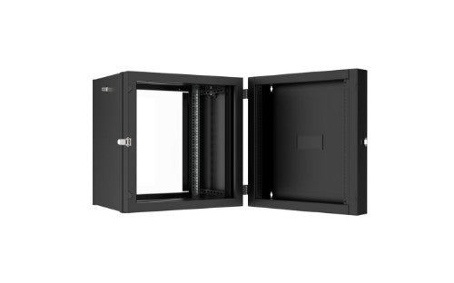 Lanview RWP12U45BL-D rack cabinet 12U Wall mounted rack Black