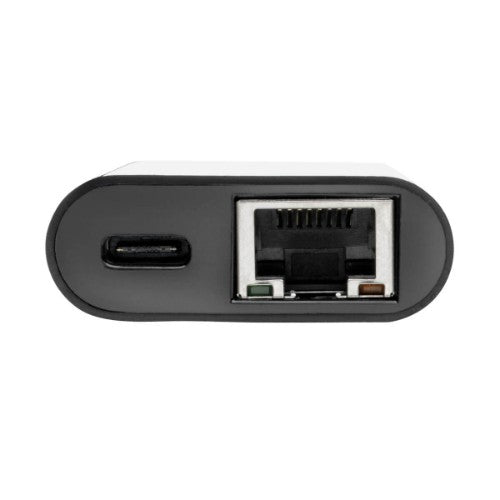 Tripp Lite U436-06N-GB-C USB-C to Gigabit Network Adapter with USB-C PD Charging - Thunderbolt 3, Black