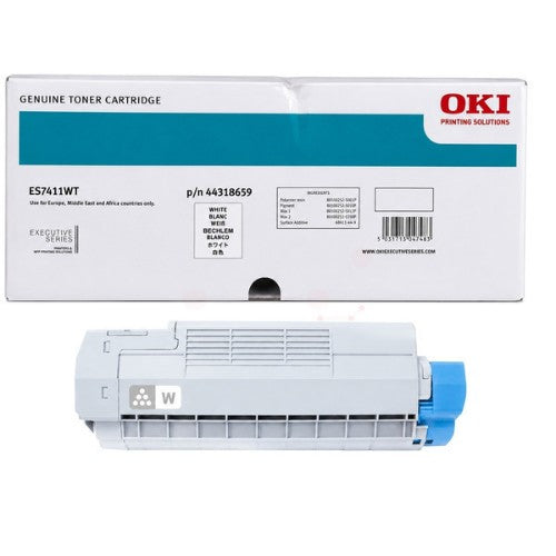 OKI 44318659 Toner white, 6K pages/5% for OKI ES 7411 WT/Pro 7411 WT