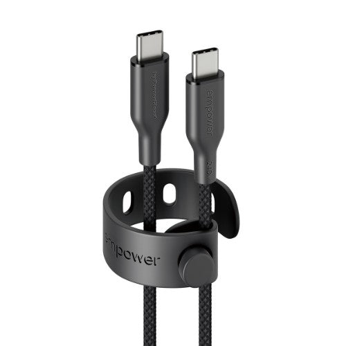PanzerGlass empower™ by ® Racing 240W USB-C to USB-C Cable | USB 2.0 | 1.2M | Space Black
