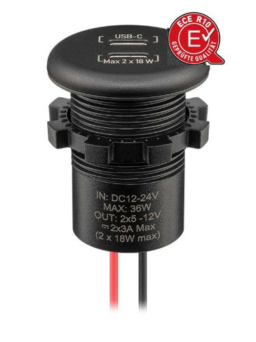 RAM Mounts 560009 mobile device charger Smartphone, Tablet, Smartwatch, Mobile computer Black Fast charging Auto
