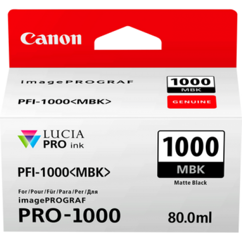 Canon 0545C001/PFI-1000MBK Ink cartridge black matt, 5.49K pages 80ml for Canon Pro 1000