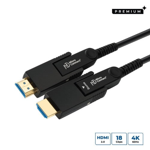 Microconnect MC-HDMIDD-10V2.0DOP HDMI cable 10 m HDMI Type A (Standard) Black