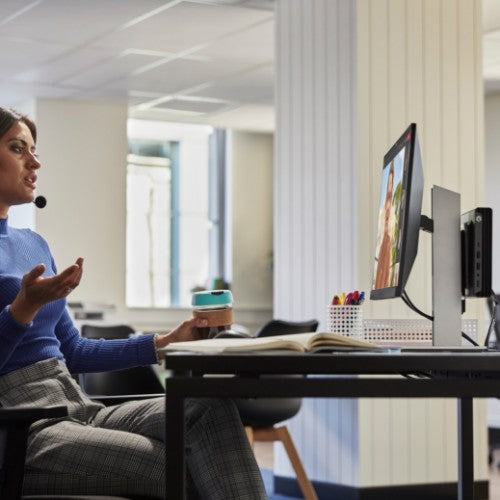 HP Pro Mini 400 G9 Intel® Core™ i3 i3-13100T 8 GB DDR4-SDRAM 256 GB SSD Windows 11 Pro Mini PC Black