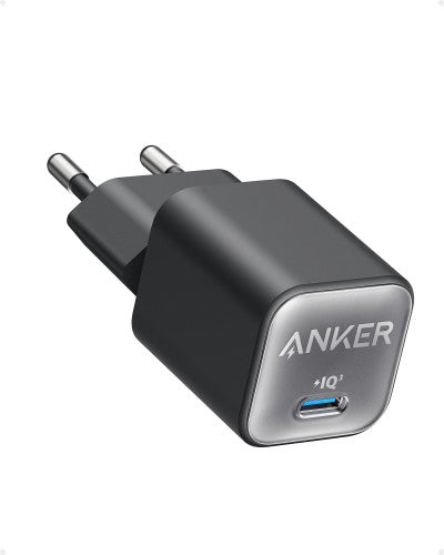 Anker 511 Nano 3 Headphones, Headset, Mobile phone, Netbook, Laptop, Power bank, Smartphone, Tablet, Universal Black AC Fast charging Indoor