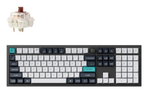 Keychron Q6 Max keyboard Universal USB + RF Wireless + Bluetooth QWERTY UK English Black, White