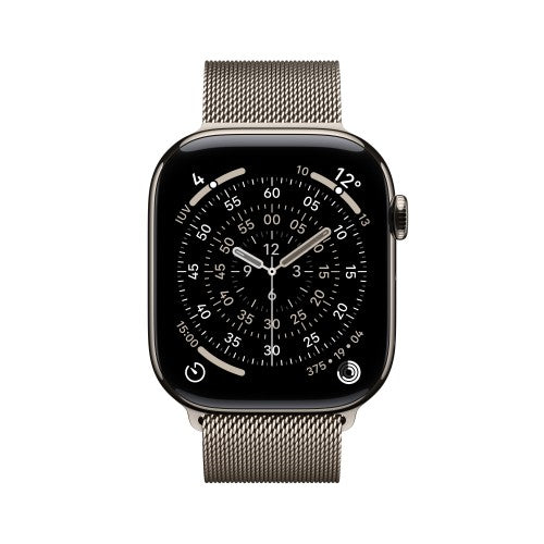 Apple Watch Series 11 GPS + Cellular 46mm Natural Titanium Case with Natural Milanese Loop - M/L