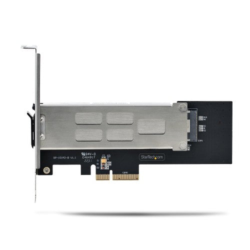 StarTech.com M.2 NVMe SSD to PCIe x4 Mobile Rack/Backplane with Removable Tray for PCI Express Expansion Slot, Tool-less Installation, PCIe 4.0/3.0 Hot-Swap Drive Bay, Key Lock - 2 Keys Included