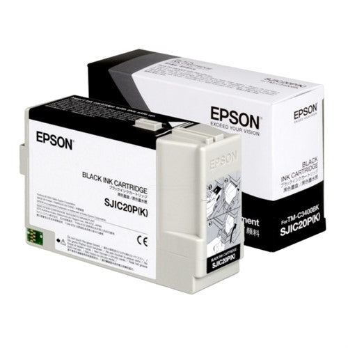 Epson C33S020490/SJIC-20-P-(K) Ink cartridge black 78.7ml for Epson TM-C 3400