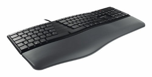 CHERRY KC 4500 ERGO keyboard Universal USB AZERTY Belgian Black