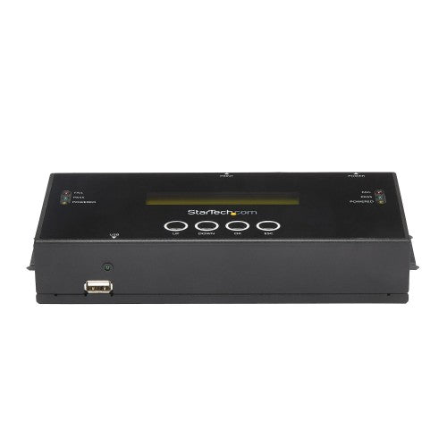 StarTech.com 1:1 Standalone Hard Drive Duplicator and Eraser, SAS and SATA HDD/SSD Cloner/Copier, Hard Drive Duplicator and Sanitizer, LCD Display, TAA Compliant
