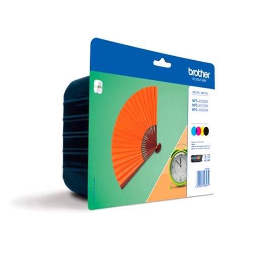 Brother LC-129XLVALBPDR Ink cartridge multi pack Bk,C,M,Y 1x2400pg + 3x1200pg Pack=4 for Brother MFC-J 6920