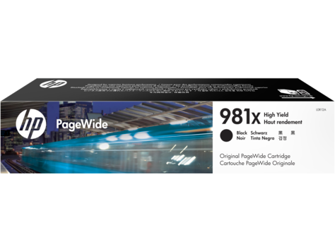 HP L0R12A/981X Ink cartridge black, 11K pages ISO/IEC 19798 194ml for HP PageWide E 58650/556