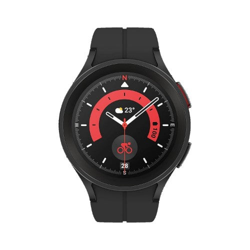 Samsung Galaxy Watch5 Pro 3.56 cm (1.4") OLED 45 mm Digital 450 x 450 pixels Touchscreen Black Wi-Fi GPS (satellite)