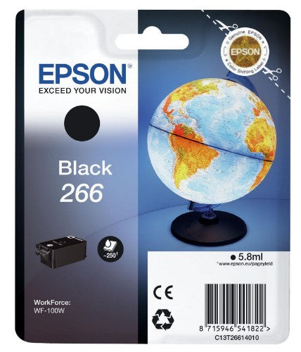 Epson C13T26614020/266 Ink cartridge black Blister Acustic Magnetic, 260 pages 5.8ml for Epson WF-100 W