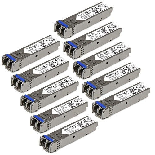 StarTech.com HP J4859C Compatible SFP Transceiver Module - 1000BASE-LX - 10 Pack~10 pack HPE J4859C Compatible SFP Module - 1000BASE-LX - 1GbE Single Mode /Multi Mode Fiber Optic Transceiver - 1GE Gigabit Ethernet SFP - LC 10km - 1310nm - DDM HPE 1400, 17