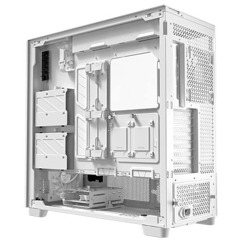 Antec FLUX PRO White EUV Full Tower White, Wood